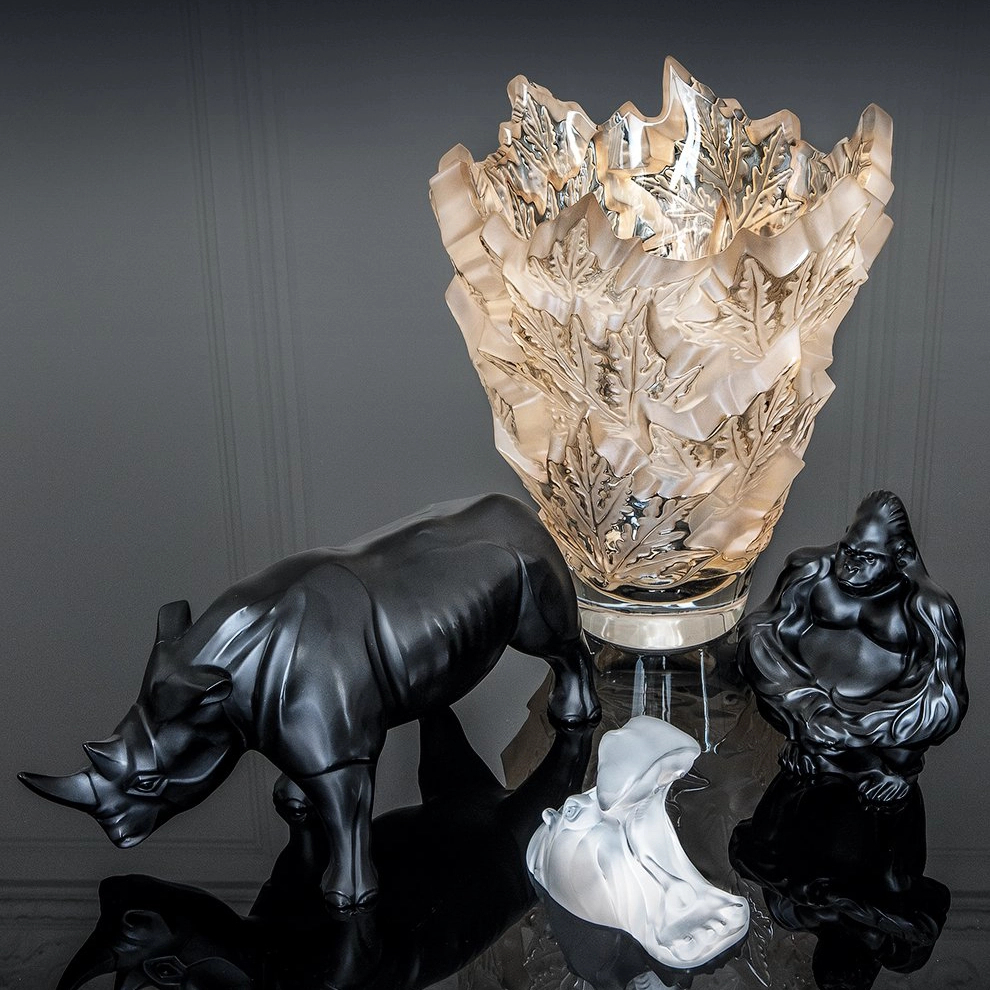 Ваза Champs-Elysees MS 33 см золотая, прозрачная – 2