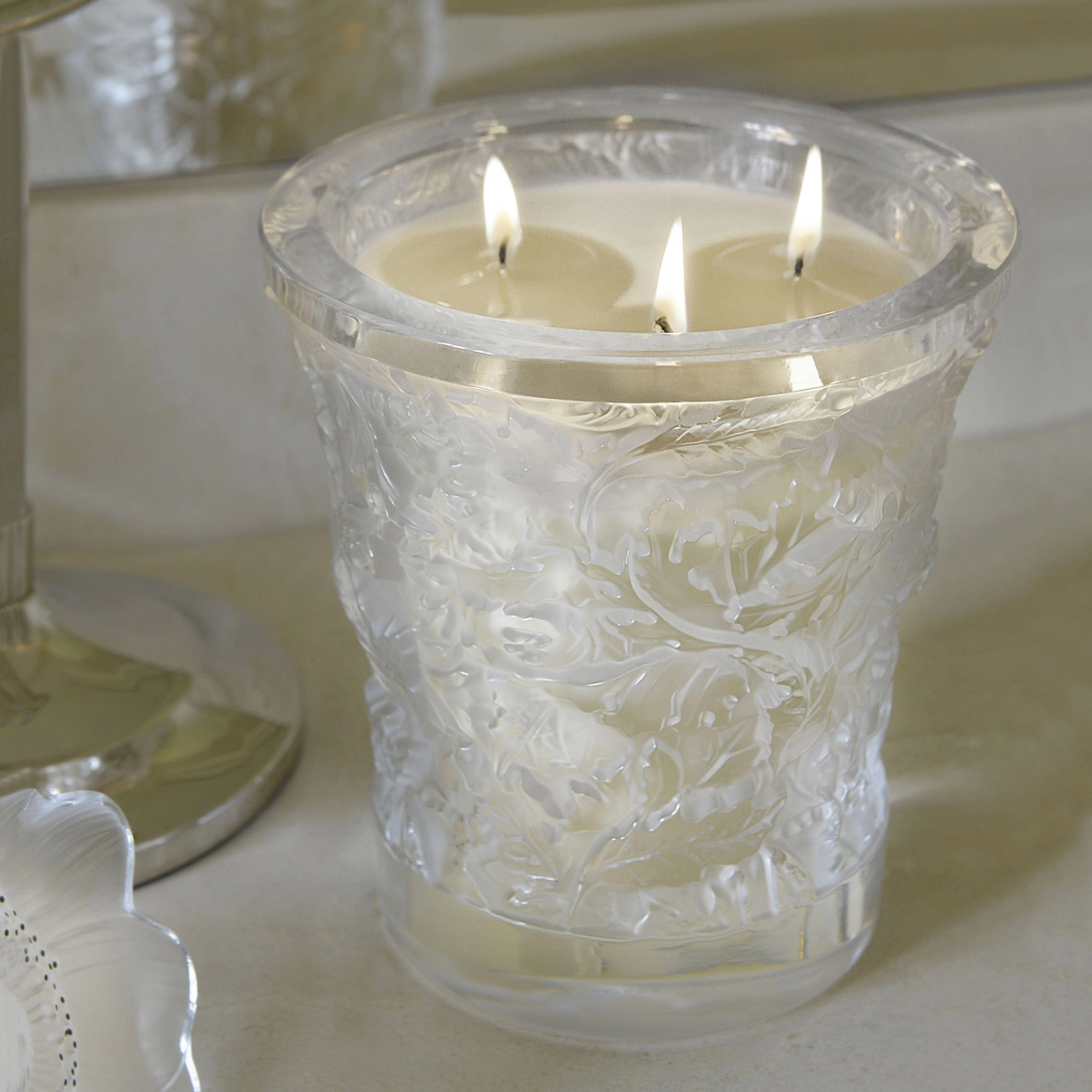 Свеча в стакане Forest прозрачная, хрусталь Lalique B14300