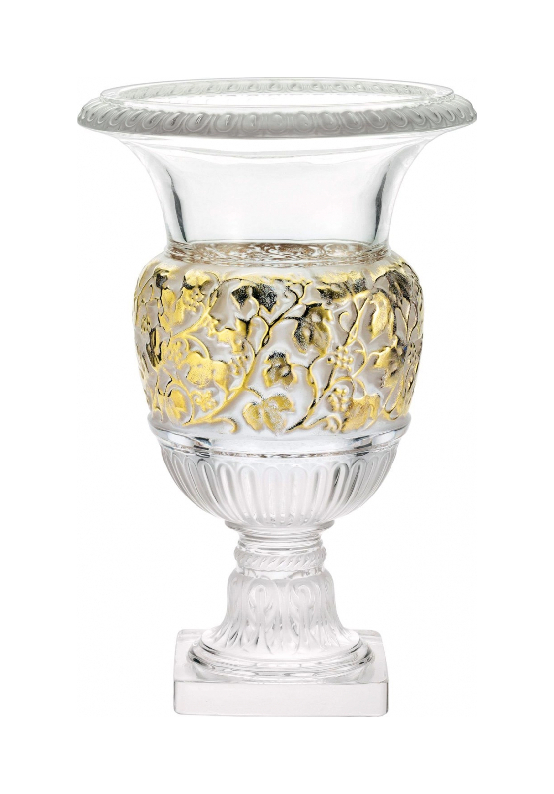 Ваза Versailles 34.5 см позолота, хрусталь