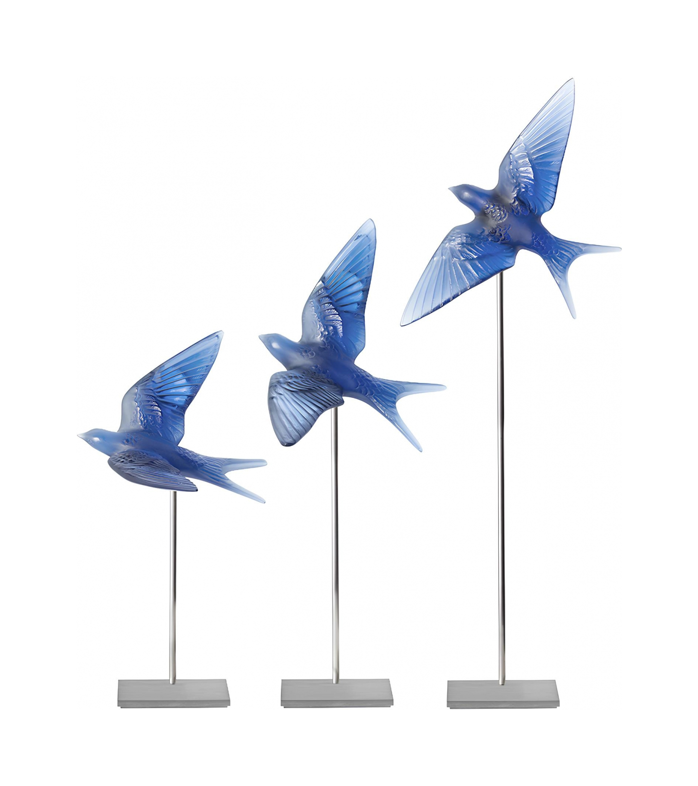 Статуэтка Hirondelles Ласточка синяя, хрусталь Lalique 10624900