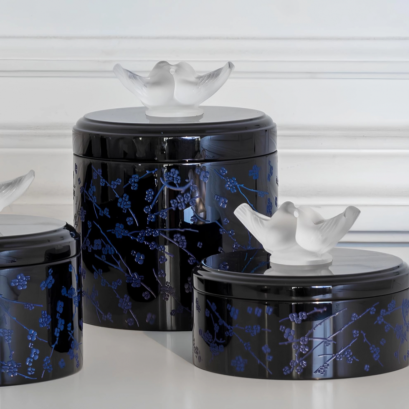 Шкатулка Fleurs De Cerisier средняя хрусталь Lalique 10687100