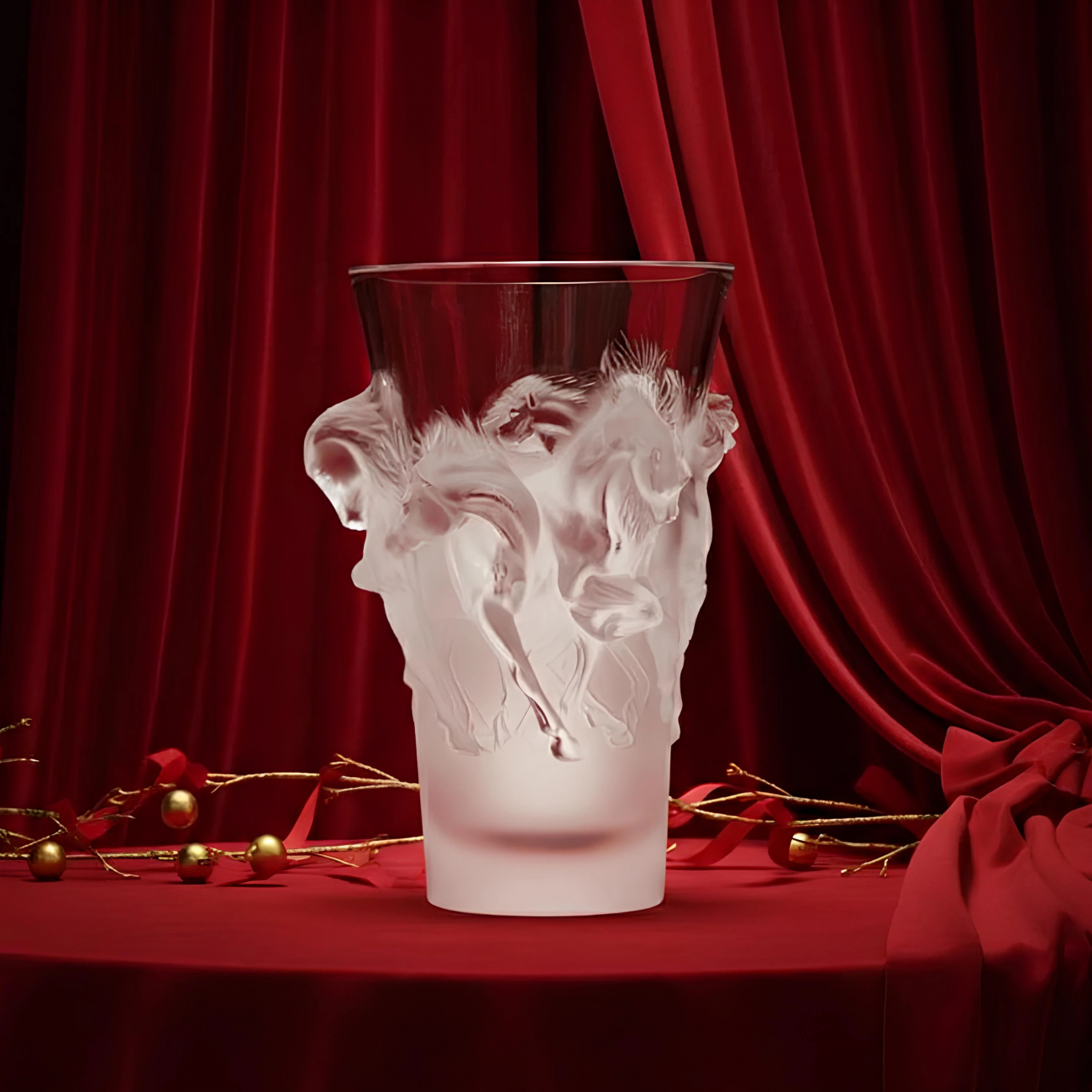 Ваза Equus 38 см прозрачная, хрусталь – 2