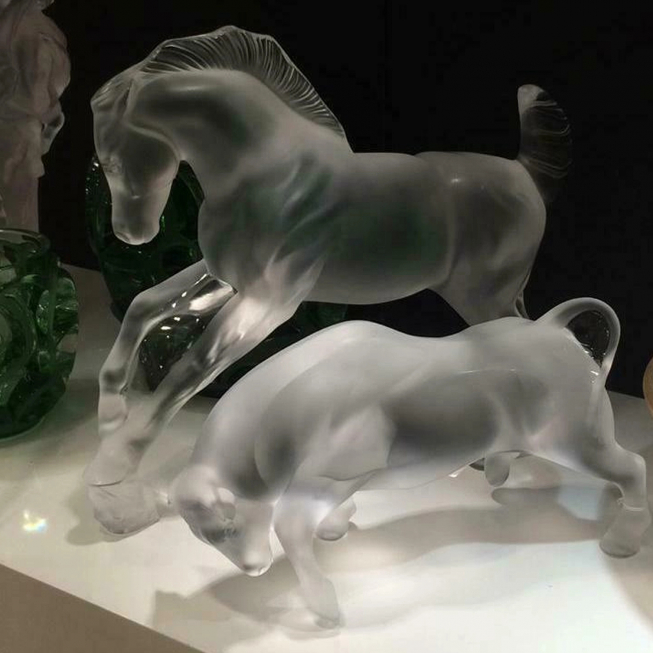 Скульптура Лошадь 28 см хрусталь прозрачная Lalique 10647600