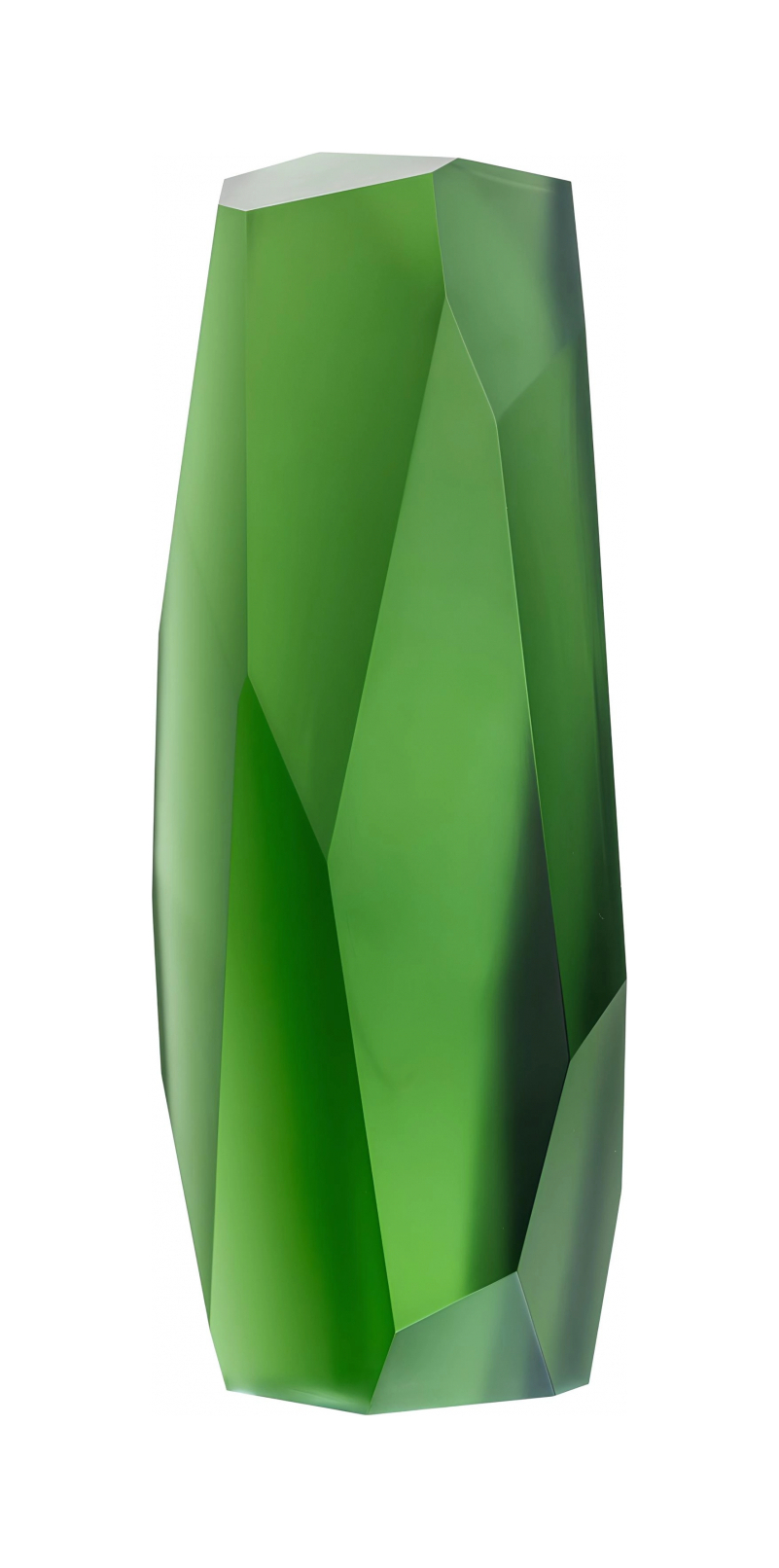 Скульптура Rockstone 40 см зелёная, хрусталь