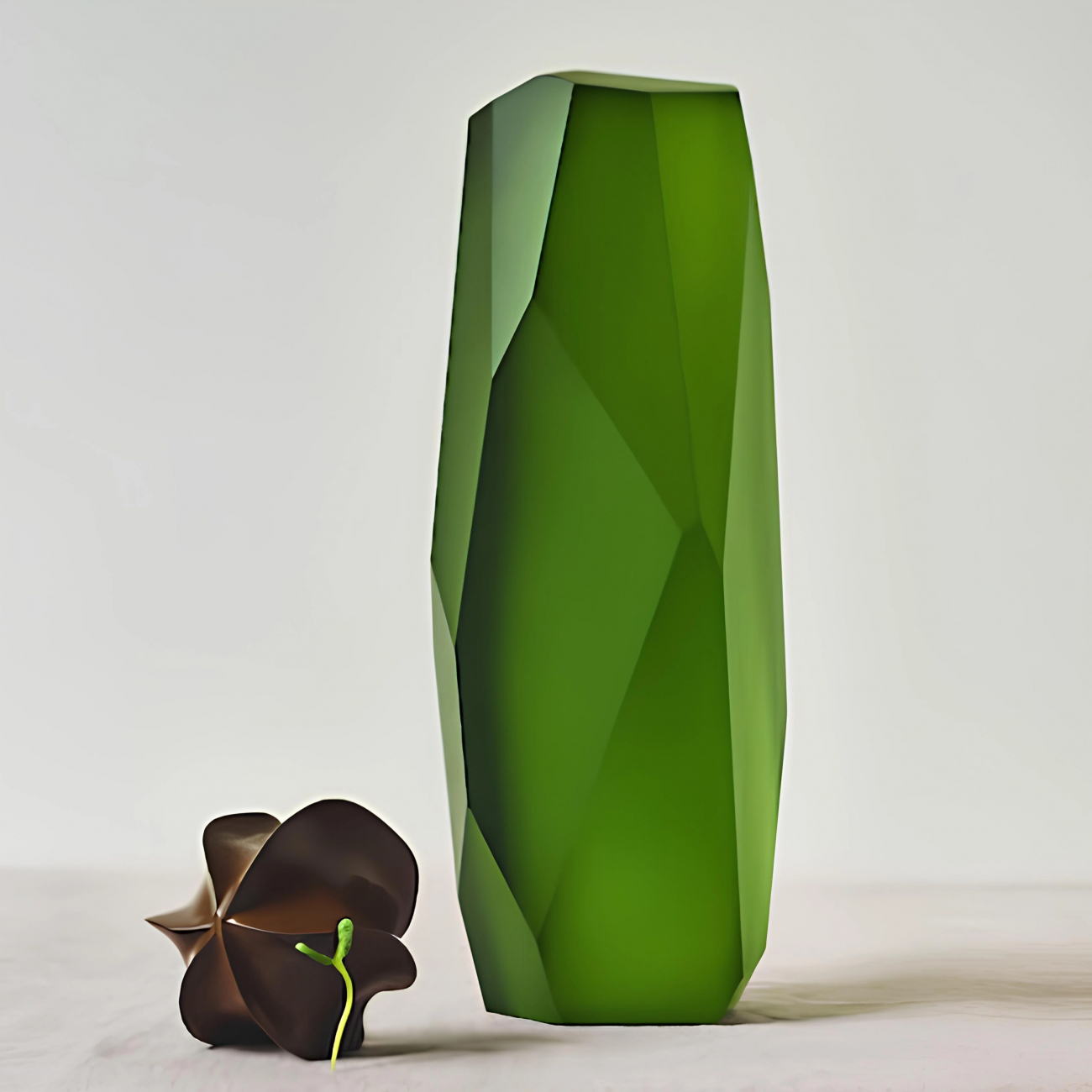 Скульптура Rockstone 40 см зелёная, хрусталь – 2