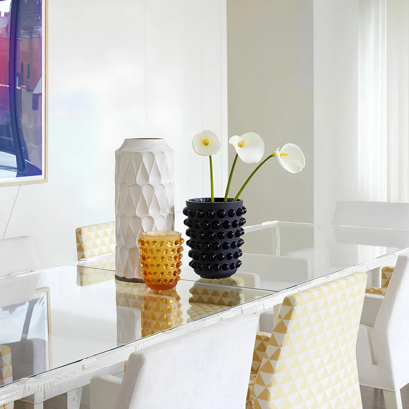 Ваза Mossi XXL 31 см чёрная, хрусталь Lalique 10258400