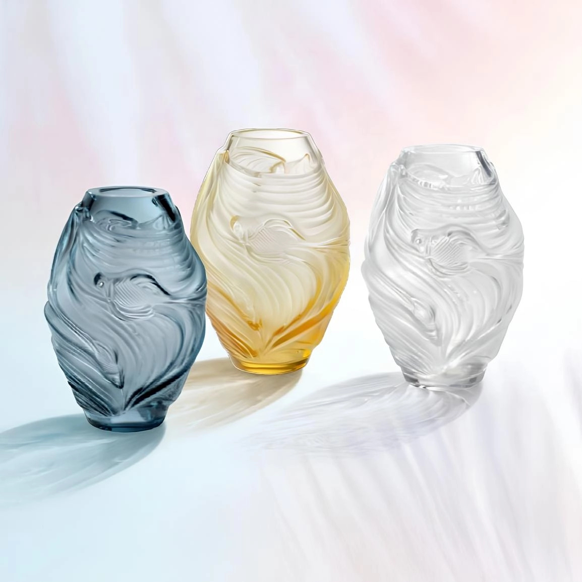 Ваза Combattants 17 см прозрачная, хрусталь Lalique 10684100