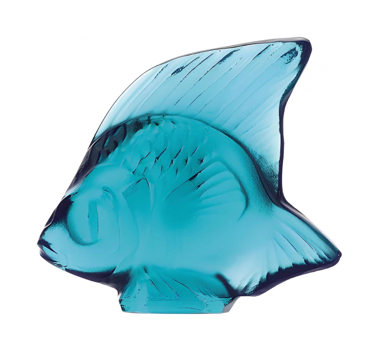 Статуэтка Рыбка светло-бирюзовая, хрусталь