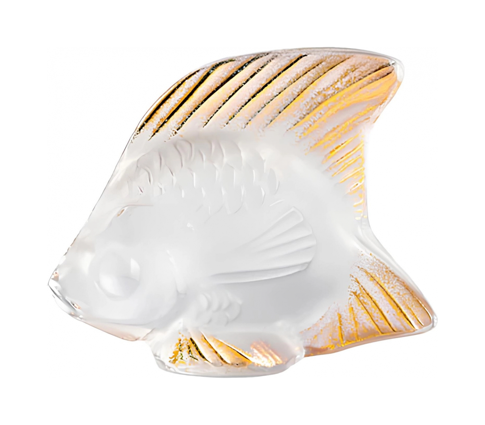 Статуэтка Рыбка золотое покрытие, хрусталь