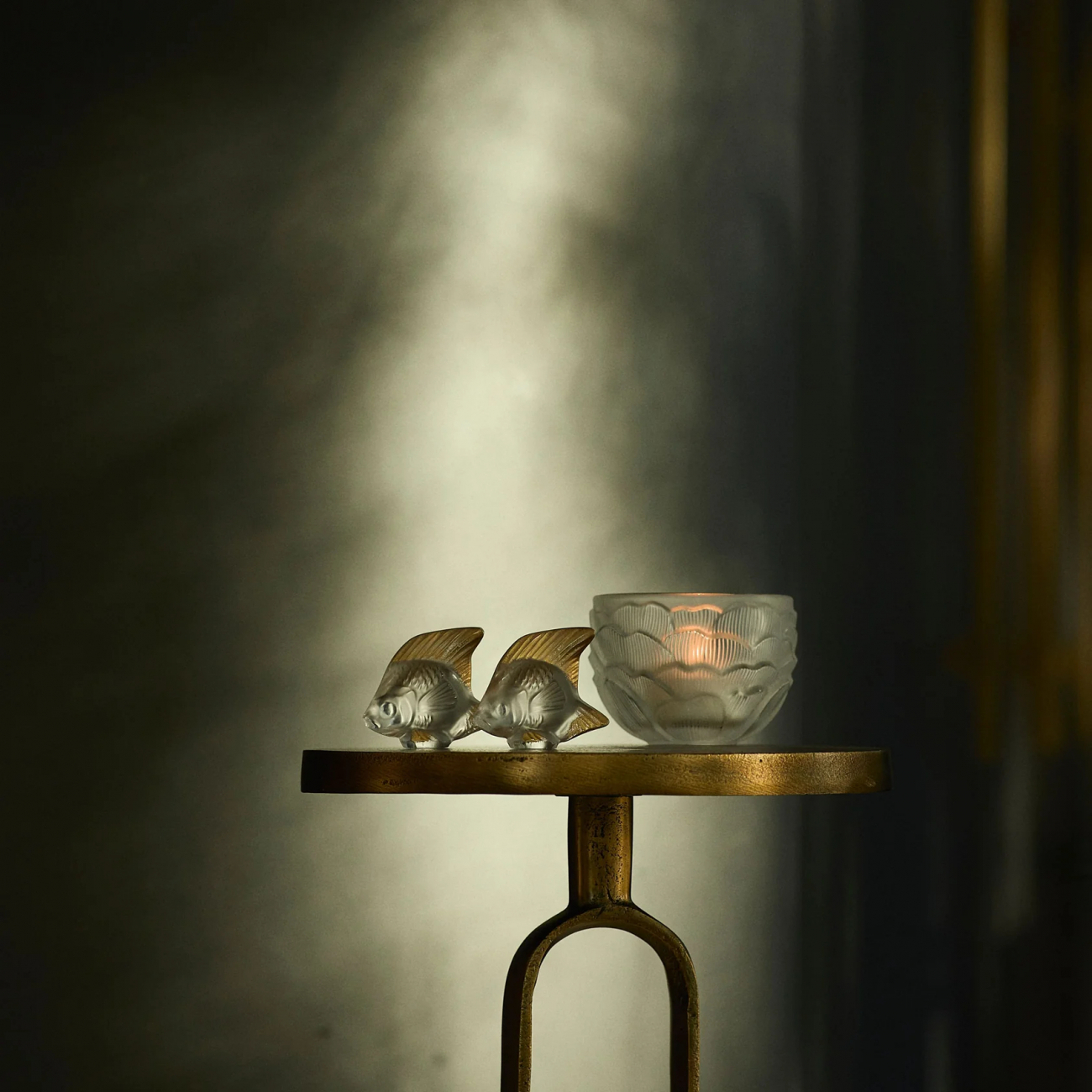 Статуэтка Рыбка золотое покрытие, хрусталь – 2