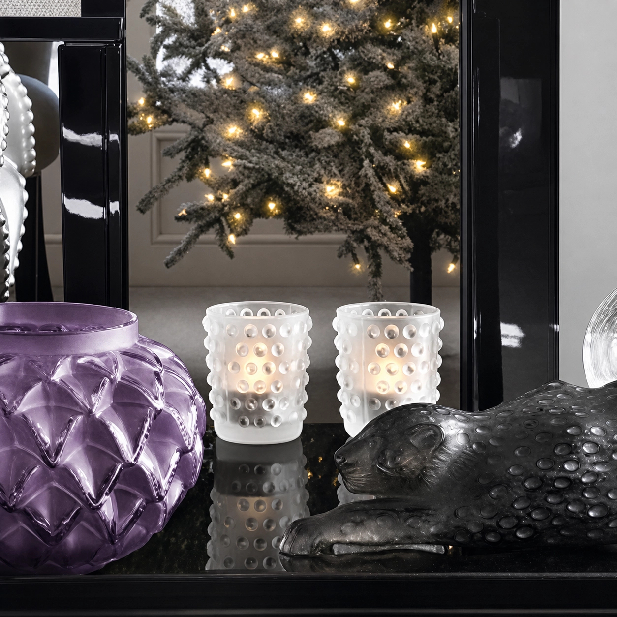 Подсвечник Mossi прозрачный, хрусталь Lalique 1095600