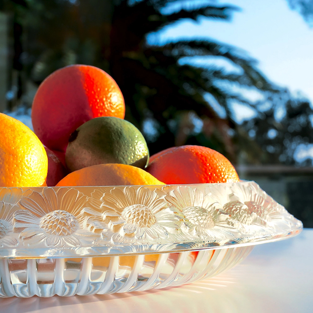 Чаша для фруктов Marguerites 36 см прозрачная, хрусталь Lalique 1100400