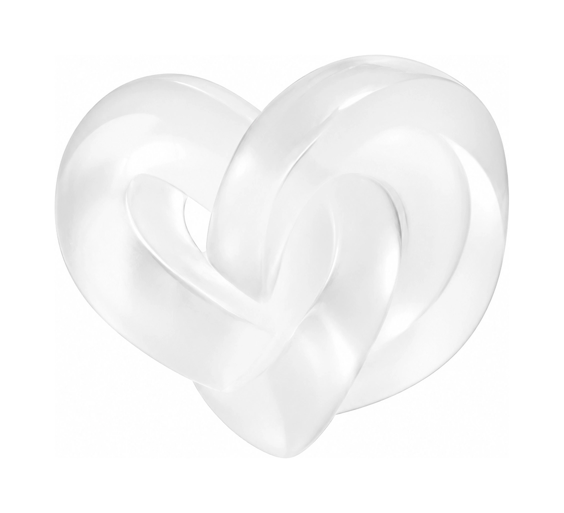 Пресс-папье Hearts Сердца прозрачное, хрусталь