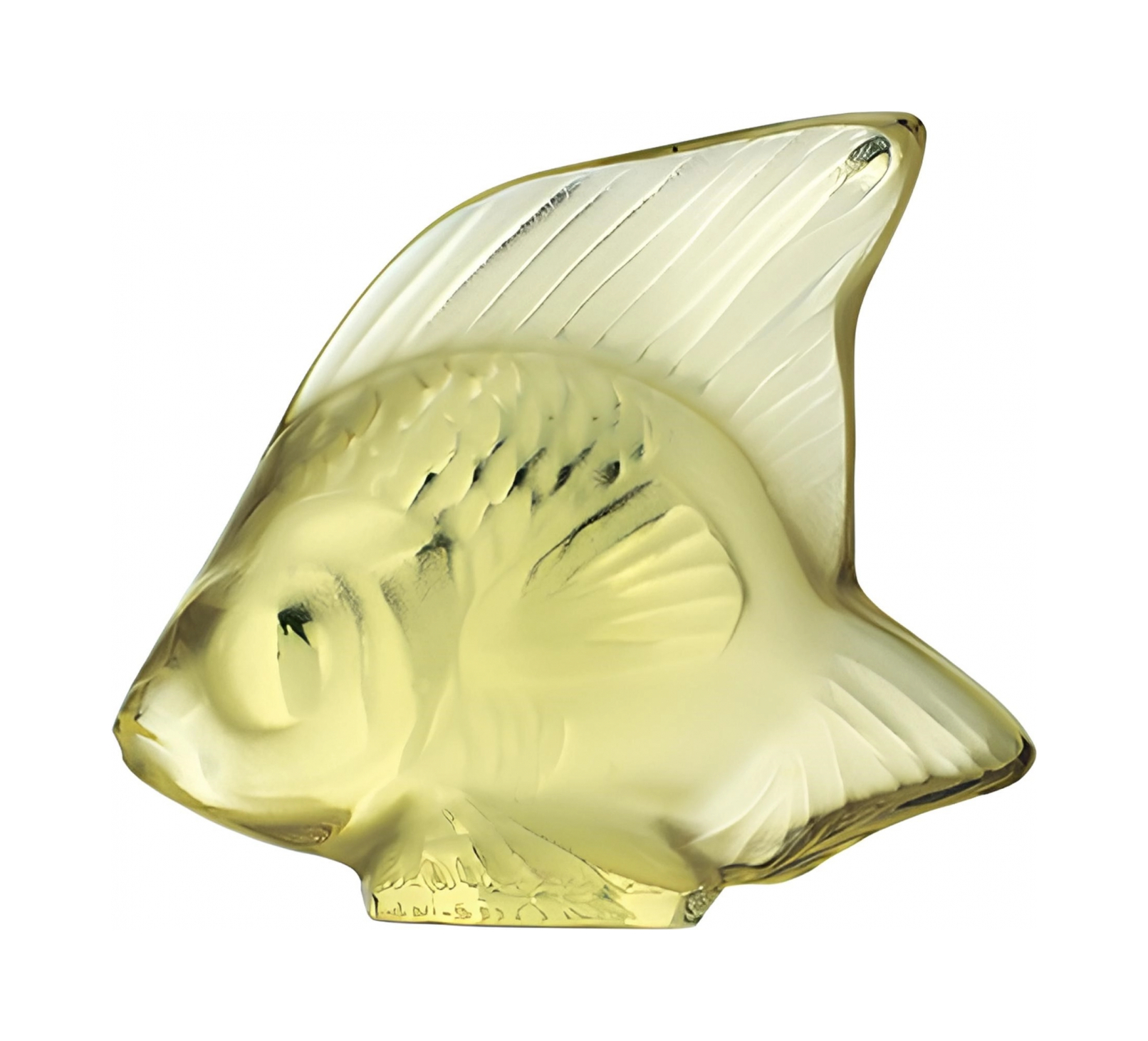 Статуэтка Рыбка жёлтая, хрусталь
