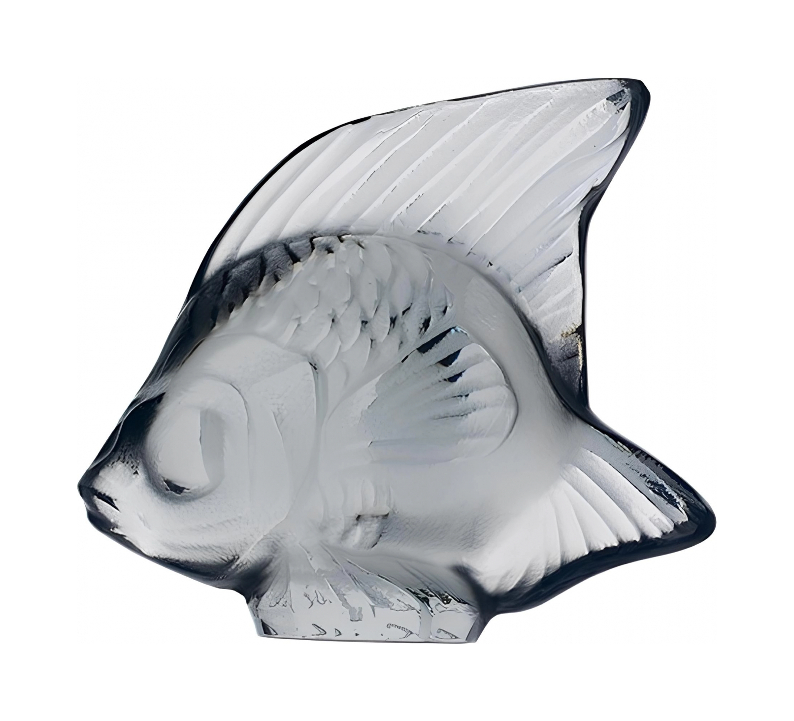 Статуэтка Рыбка серая, хрусталь