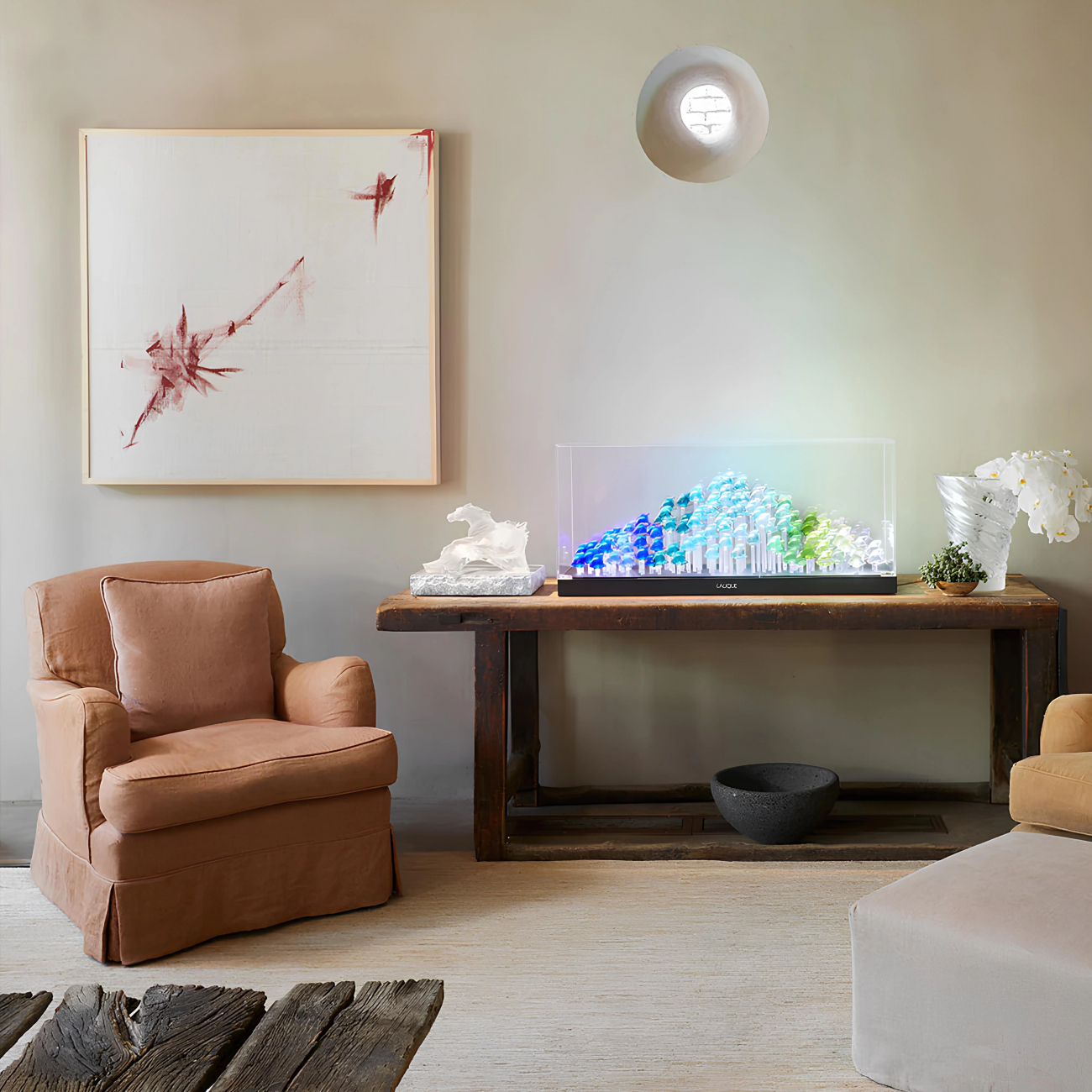 Статуэтка Рыбка бирюзовая, хрусталь Lalique 3000500