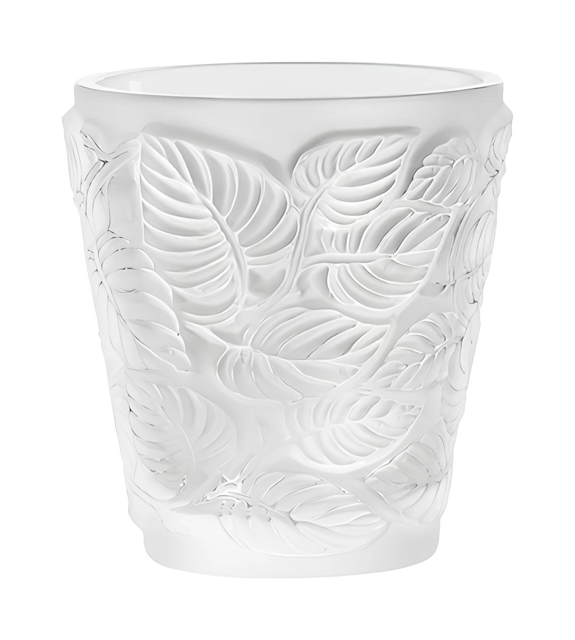 Подсвечник Lalique Feuilles 8 см прозрачный, хрусталь