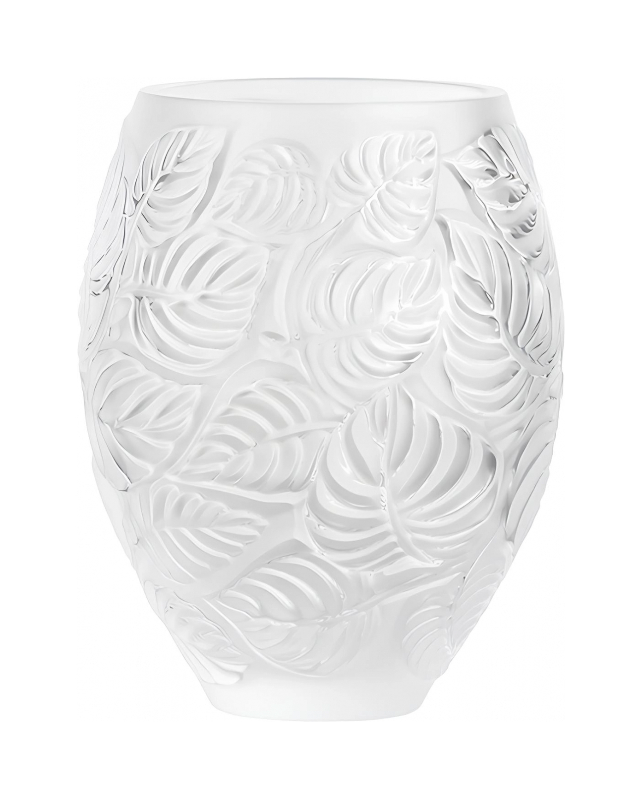 Ваза Lalique Feuilles 15 см прозрачная, хрусталь