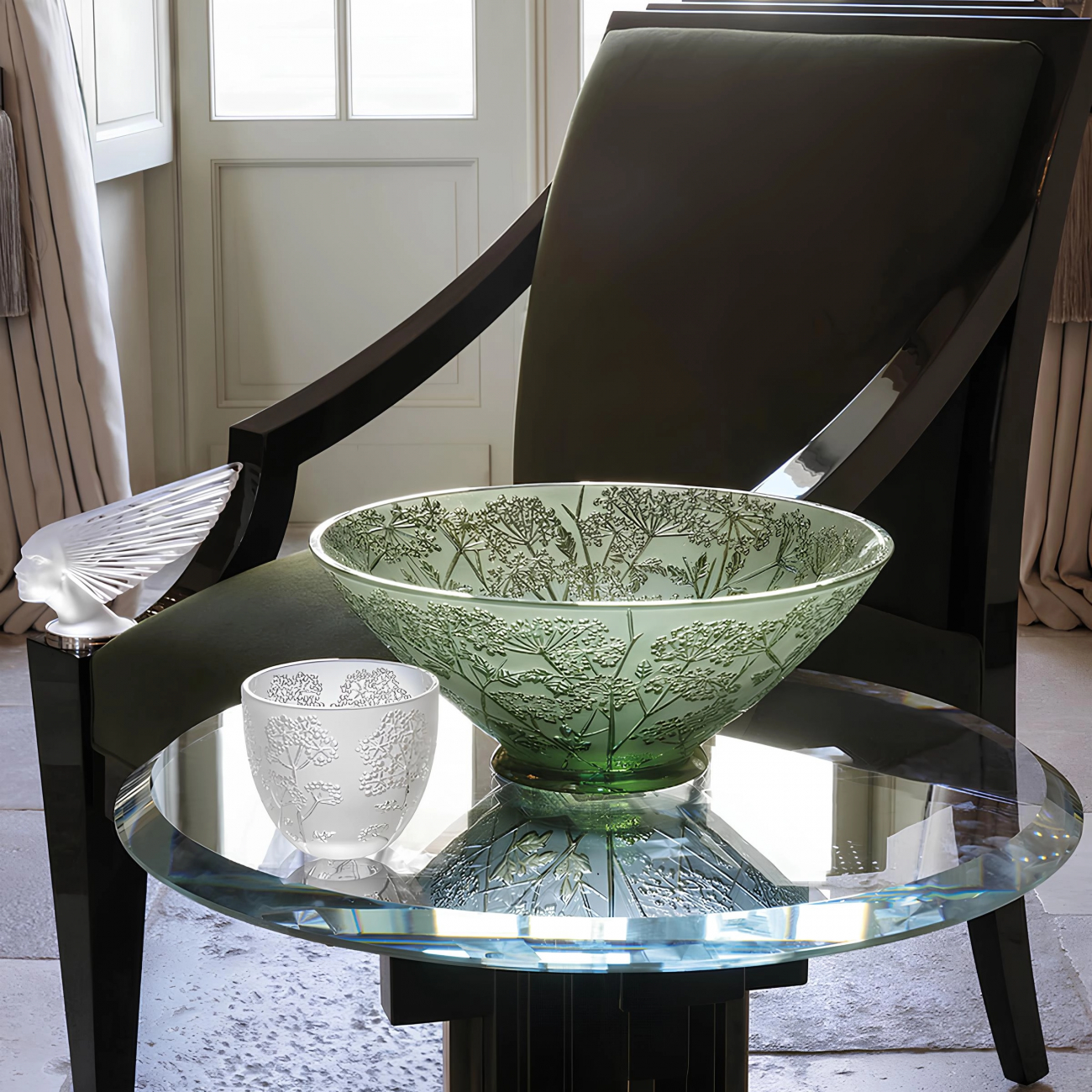 Подсвечник Ombelles 8 см, хрусталь Lalique 77347404