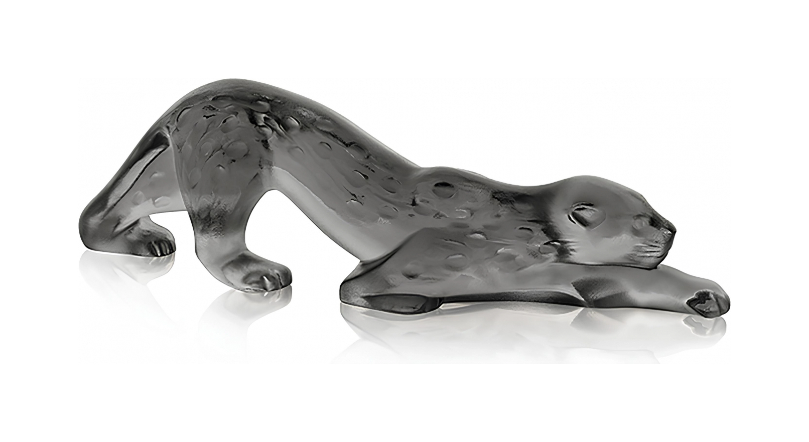 Статуэтка Zeila Пантера 21х4.5 см серая, хрусталь