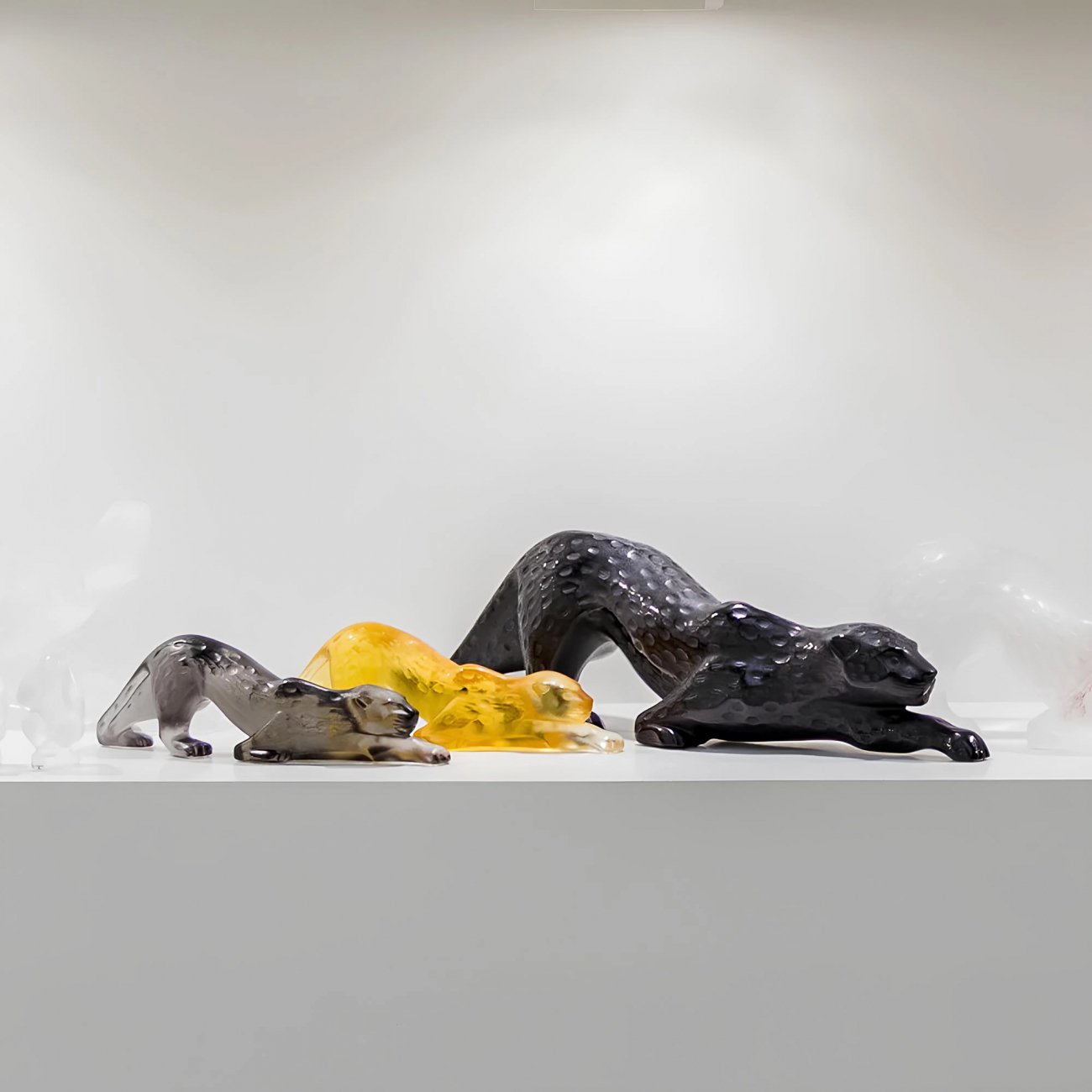 Статуэтка Zeila Пантера 21х4.5 см серая, хрусталь Lalique 10491800