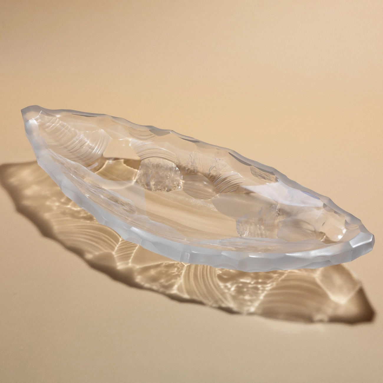 Блюдо для фруктов Silex 65x24 см прозрачное, хрусталь Lalique 10847900