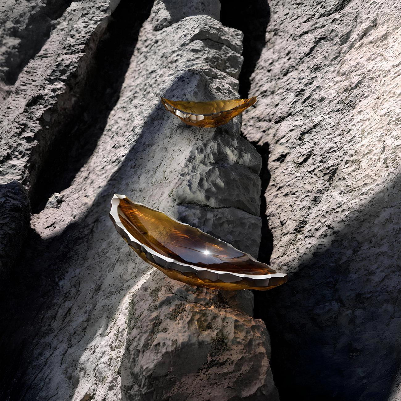 Блюдо для фруктов Silex 45.8х19.5 см янтарное, хрусталь – 2