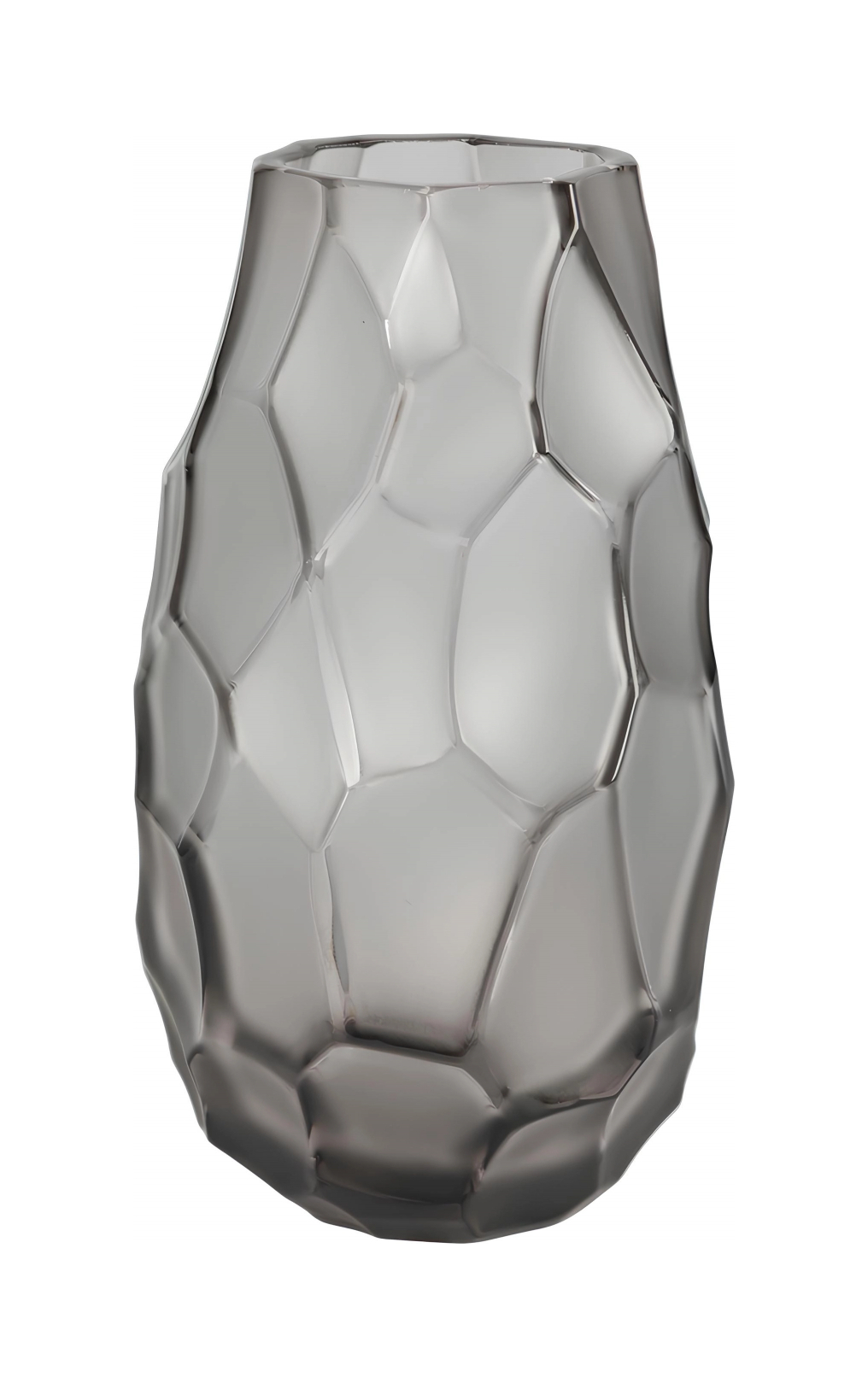 Ваза для цветов Silex 14 см серая, хрусталь