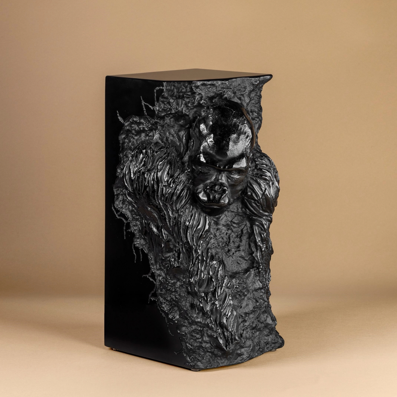 Скульптура Gorilla 30.5 см чёрная, хрусталь Lalique 10848000