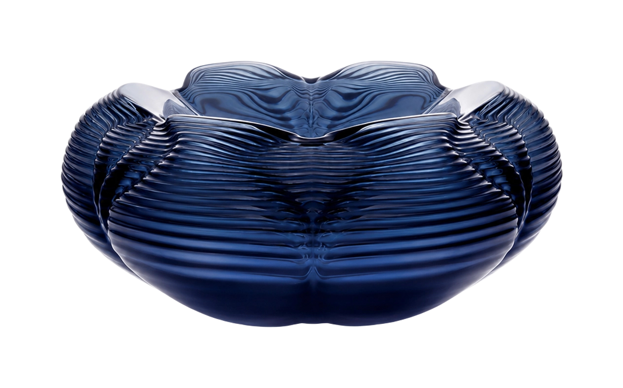 Чаша Fontana 41 см синяя, хрусталь