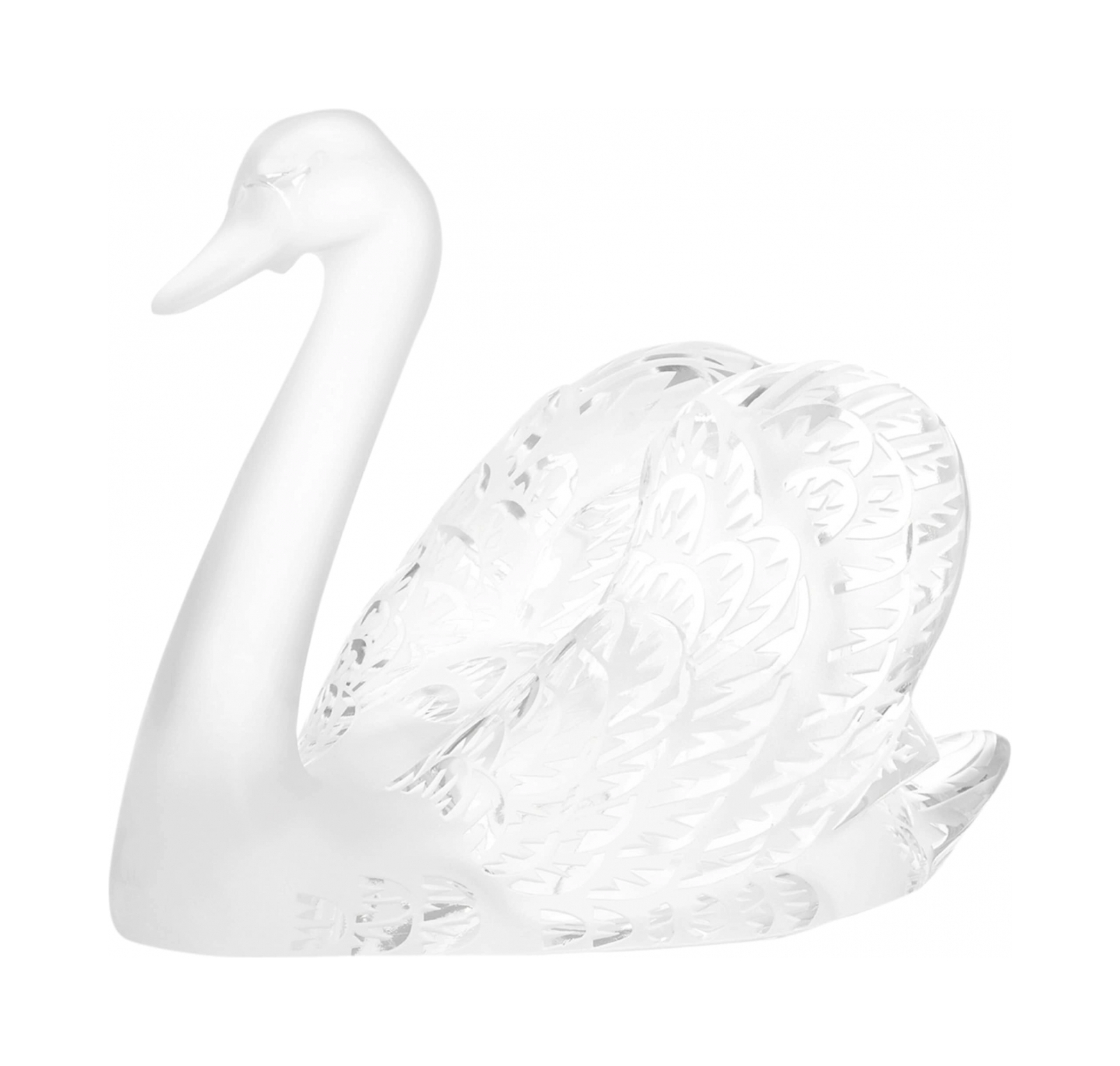 Скульптура Лебедь с поднятой головой прозрачный, хрусталь Lalique 1161600