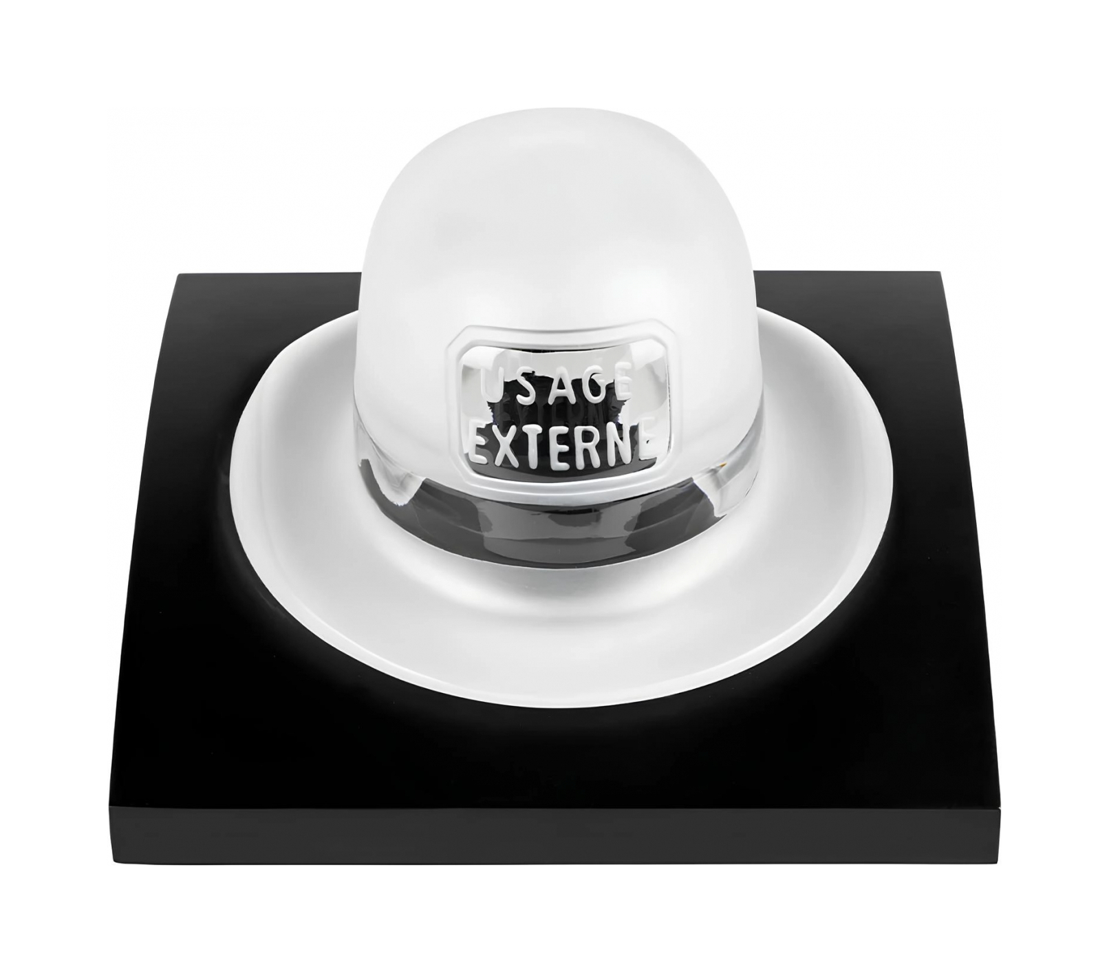 Скульптура Chapeau прозрачная, хрусталь