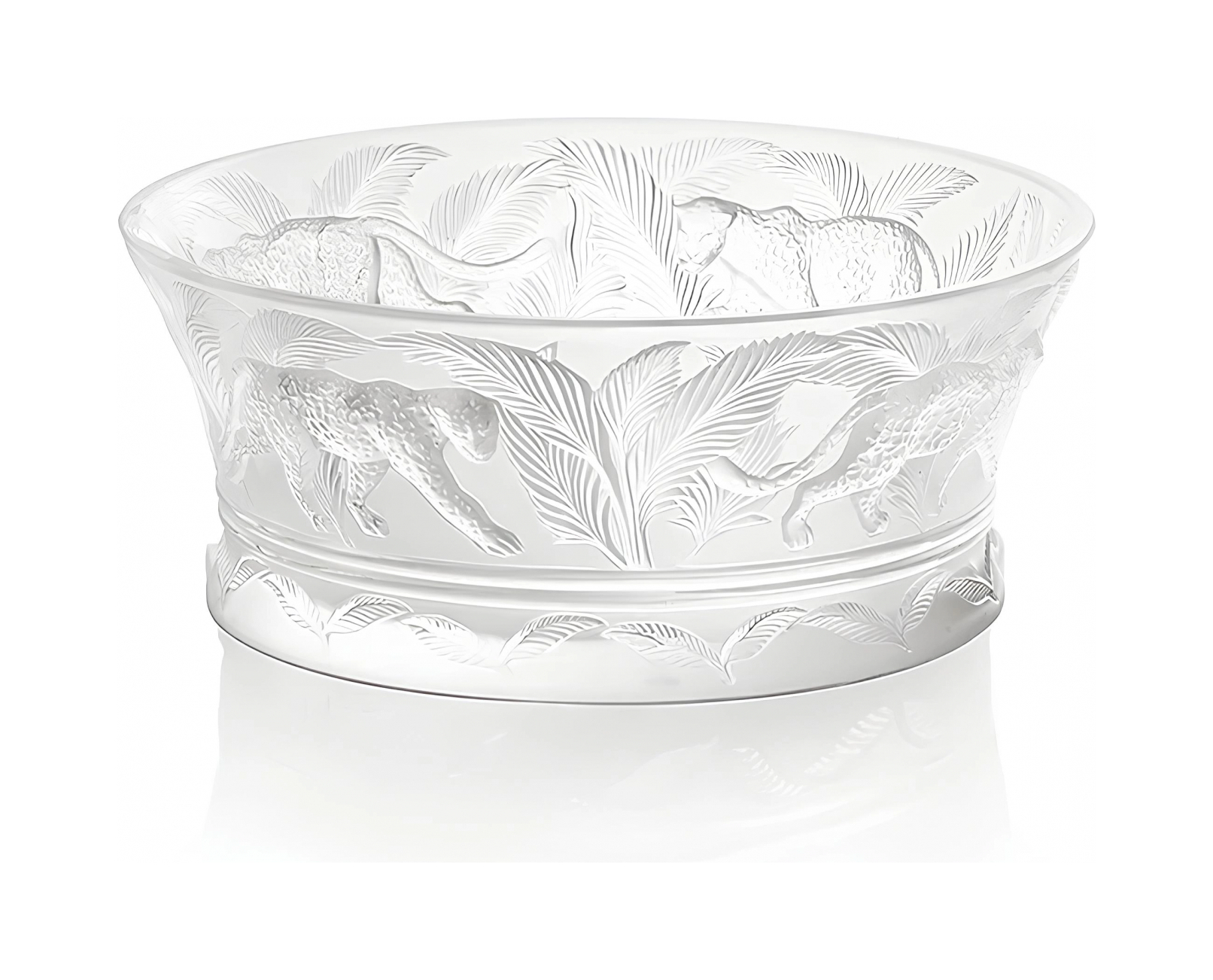 Ваза для фруктов Jungle 25 см прозрачная, хрусталь