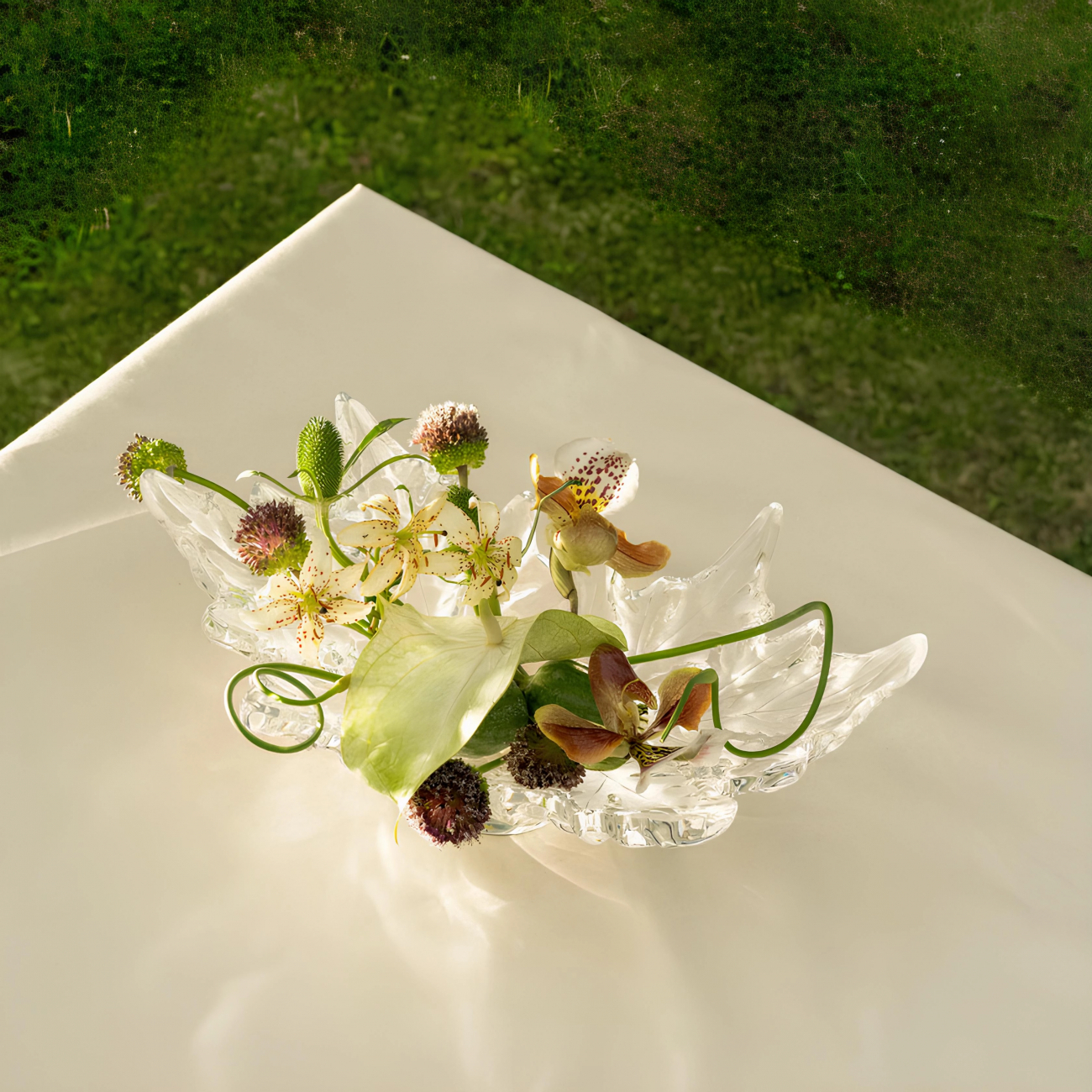 Ваза для фруктов Champs‑Elysées MS прозрачная, хрусталь Lalique 1121600