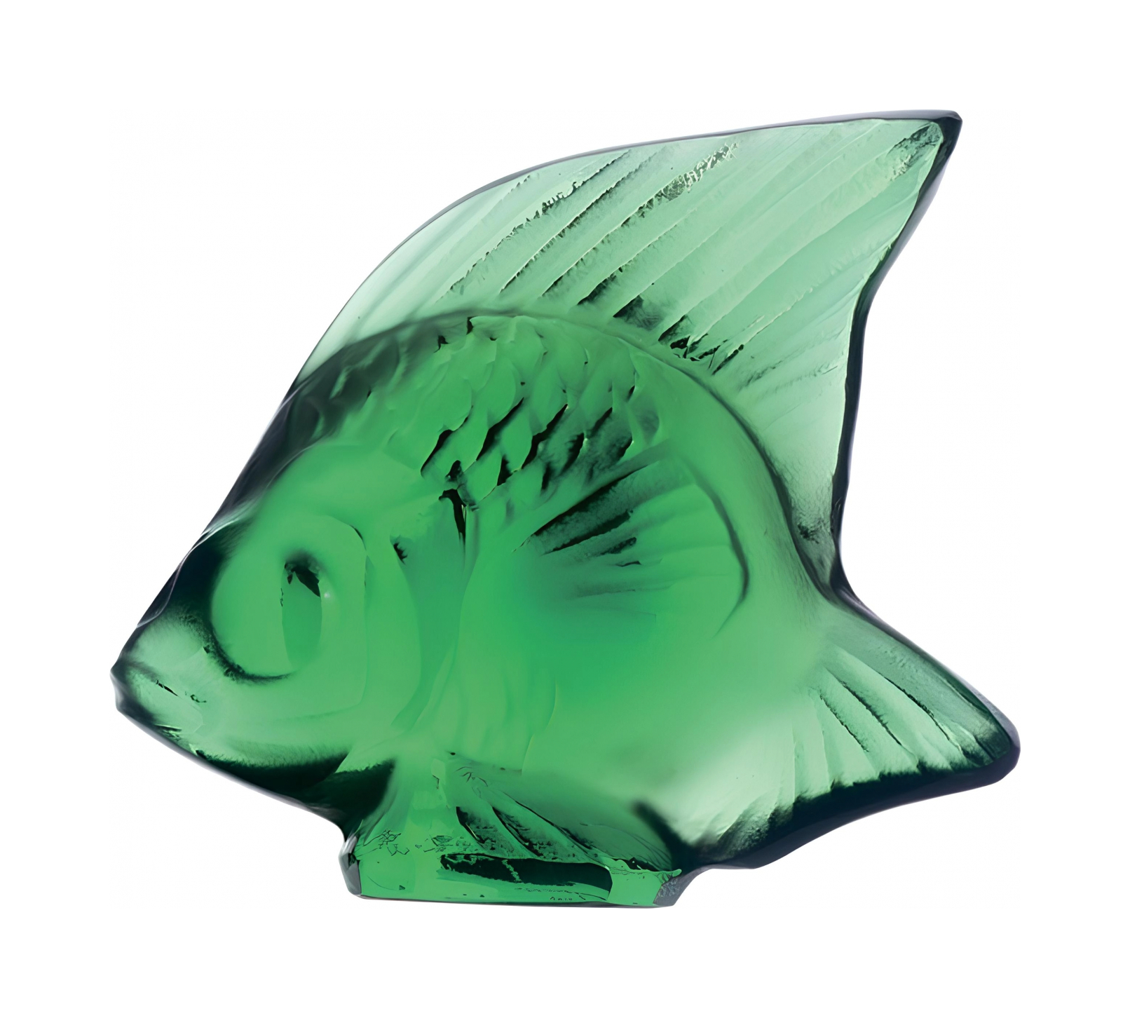 Статуэтка Рыбка зелёная, хрусталь