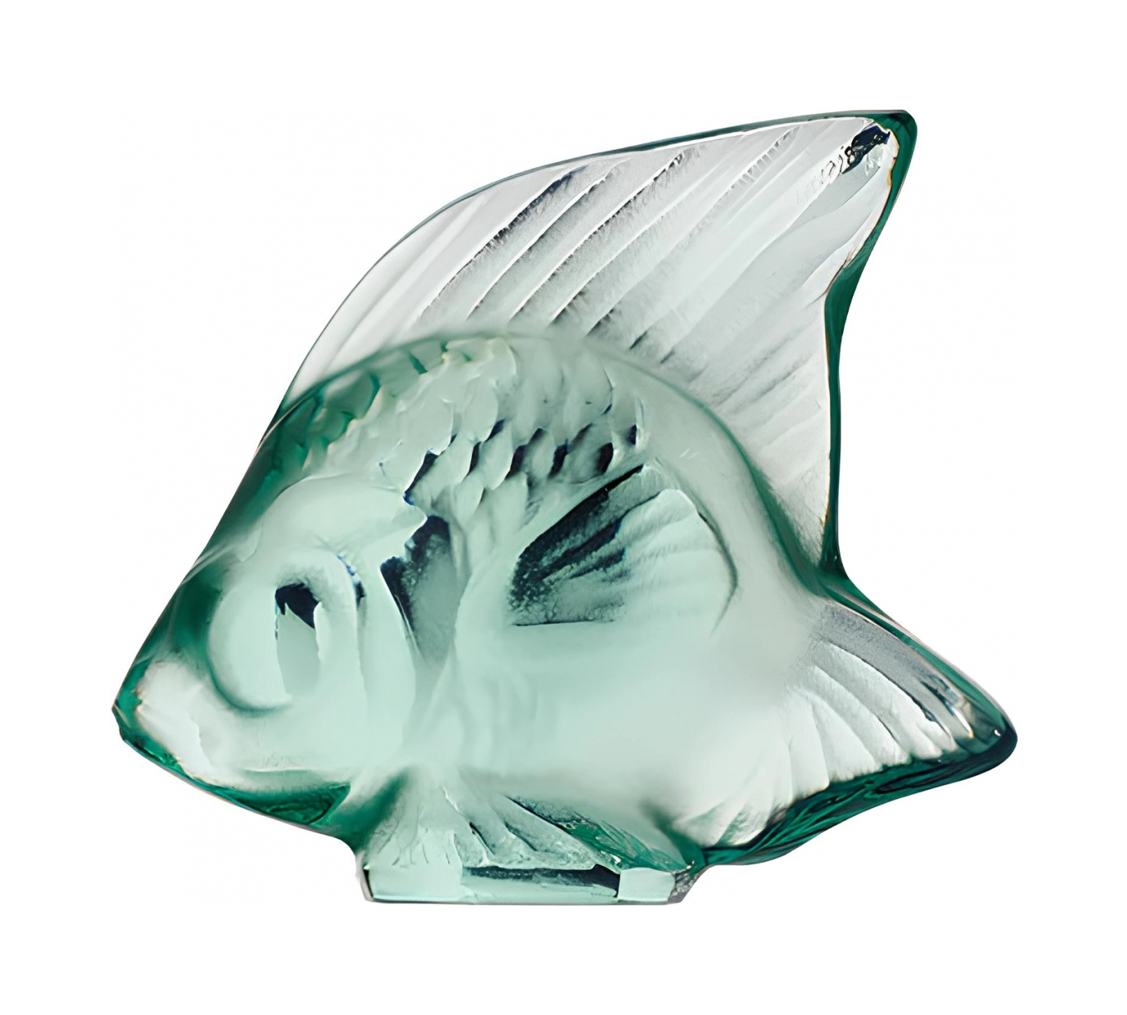 Статуэтка Рыбка мятно-зелёная, хрусталь
