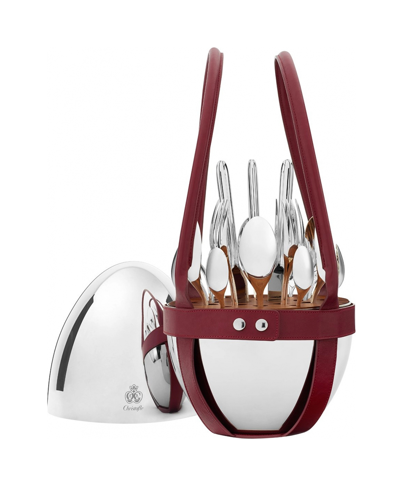 Держатель для набора столовых приборов MOOD кожа Christofle 07753299