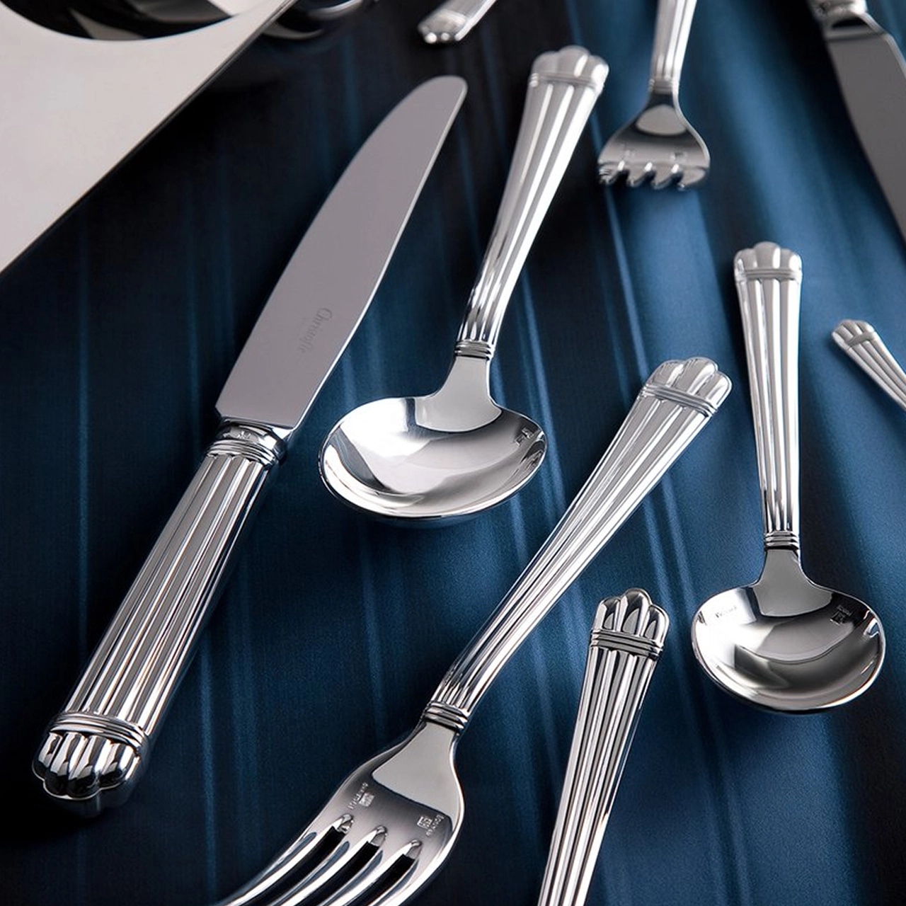 Нож столовый ARIA 25 см посеребрение – 2