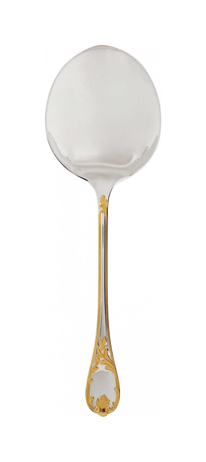 Ложка сервировочная MARLY 24.5 см серебро, позолота