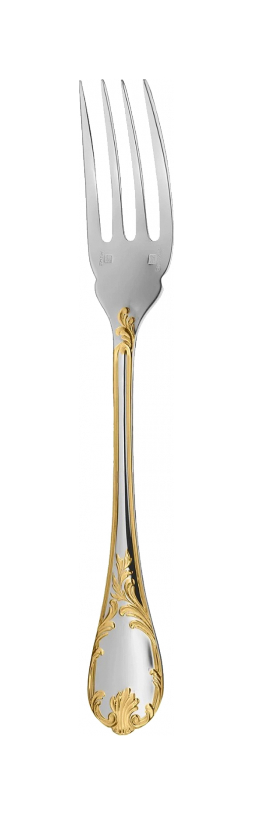 Вилка для рыбы MARLY 17.8 см серебро, позолота – 2
