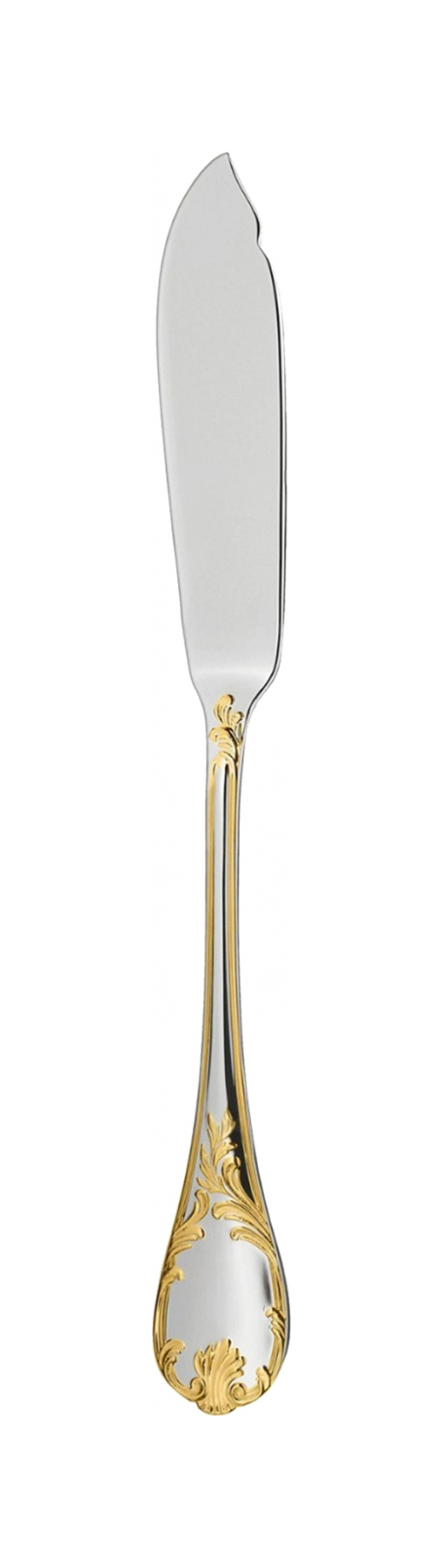 Нож для рыбы MARLY 19.7 см серебро, позолота – 2