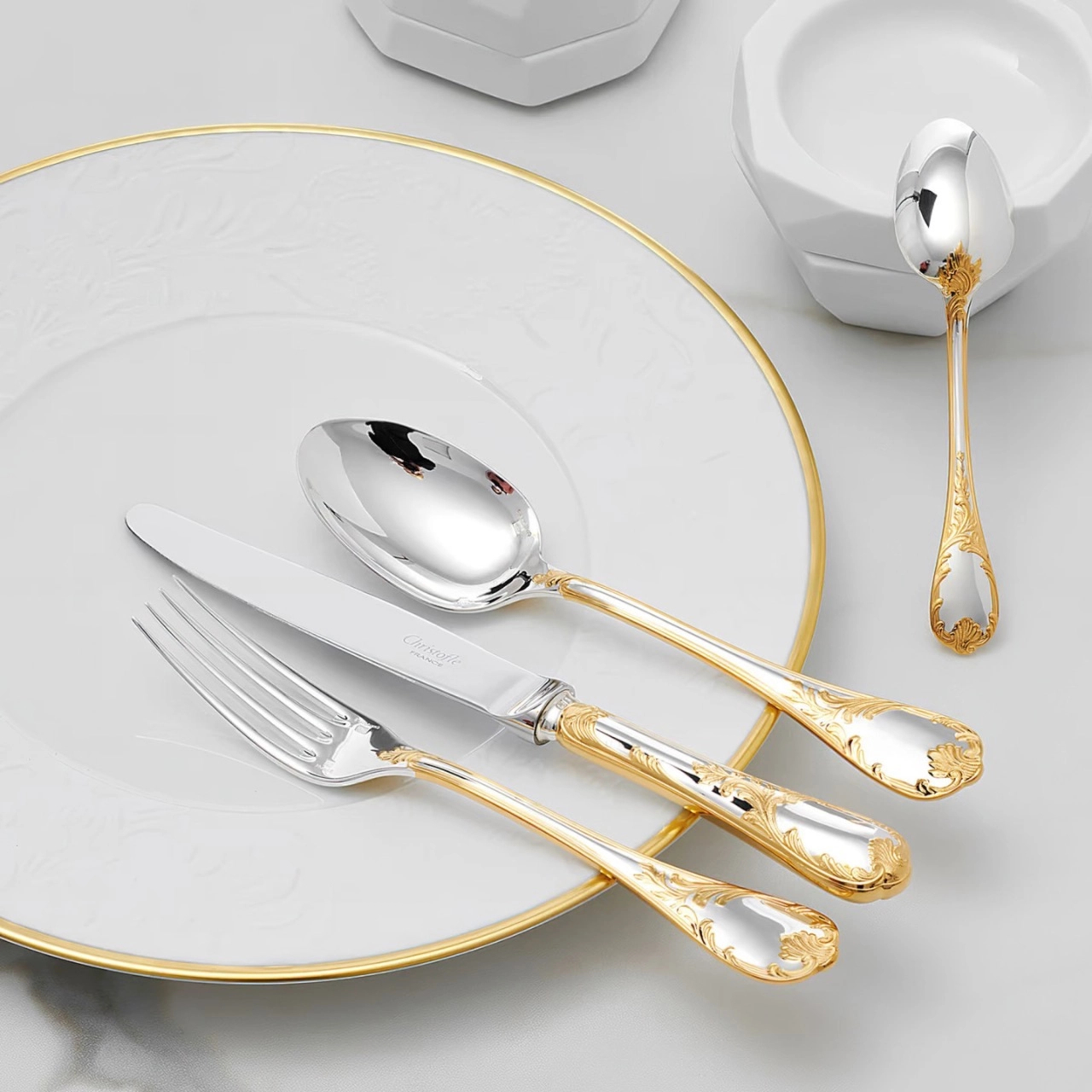 Ложка столовая MARLY 21 см посеребрение, позолота Christofle 01238002