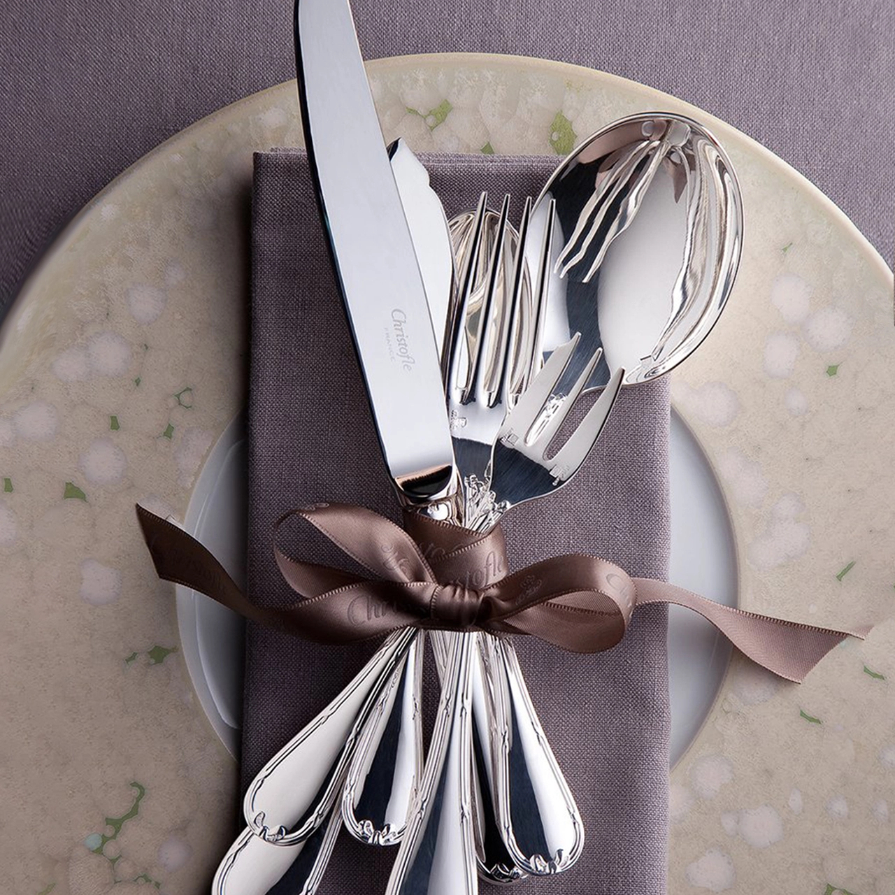 Нож десертный RUBANS 19.5 см посеребрение – 2