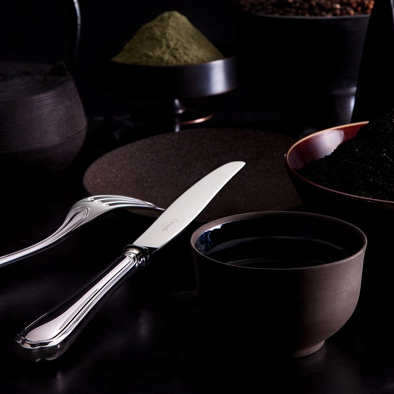 Нож столовый SPATOURS 25 см посеребрение – 2