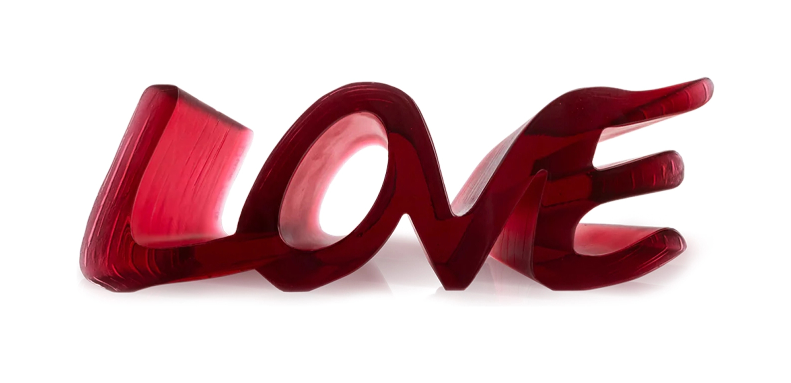 Скульптура TRUE LOVE 25 см хрусталь красная