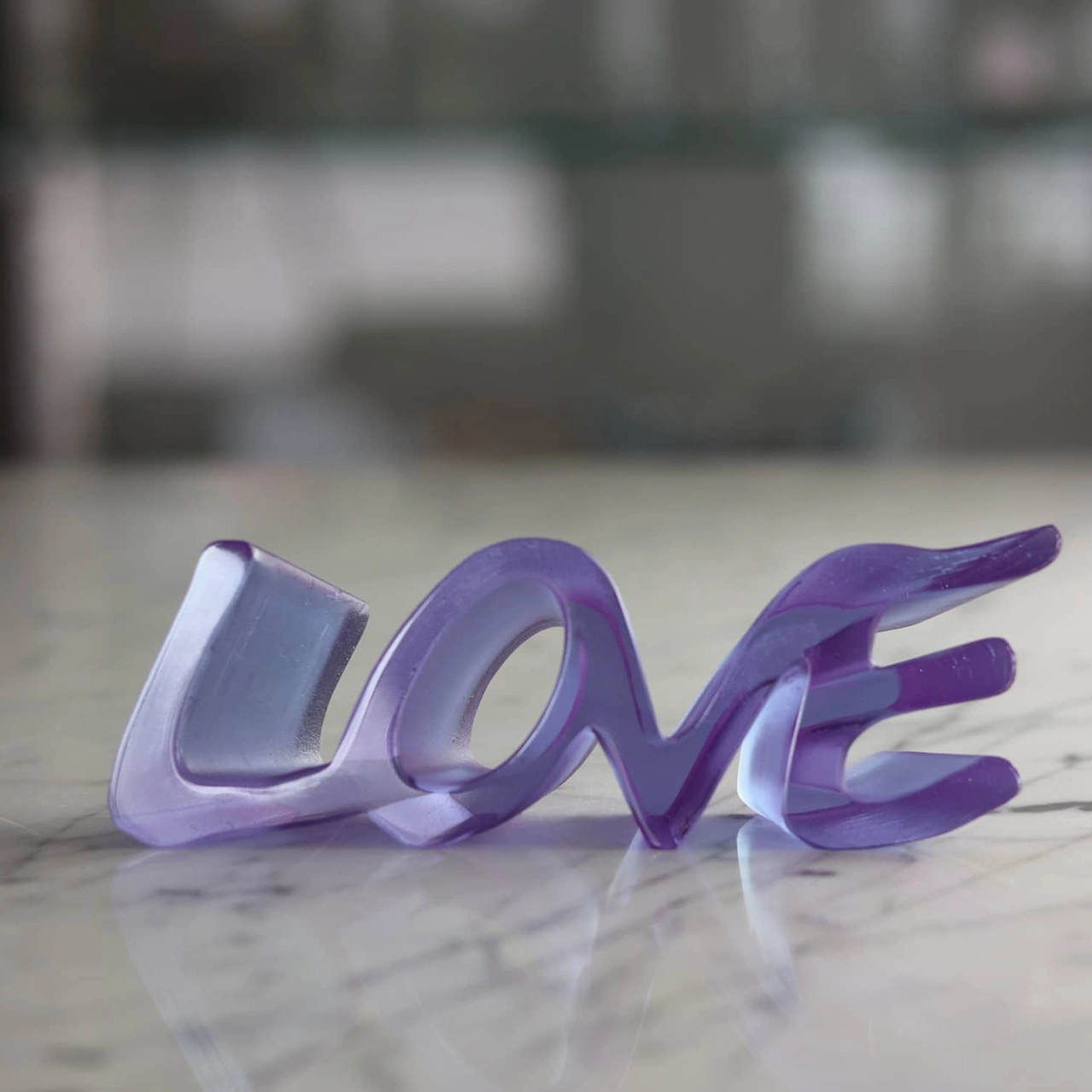 Скульптура TRUE LOVE 16.5 см хрусталь фиолетовая – 2