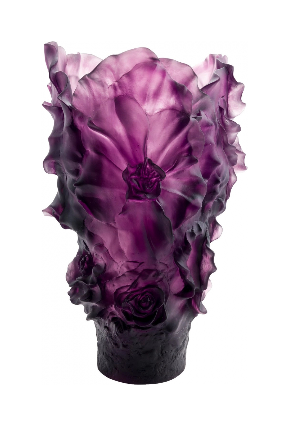Ваза для цветов Daum CAMELIA MAGNUM 52 см хрусталь фиолетовая