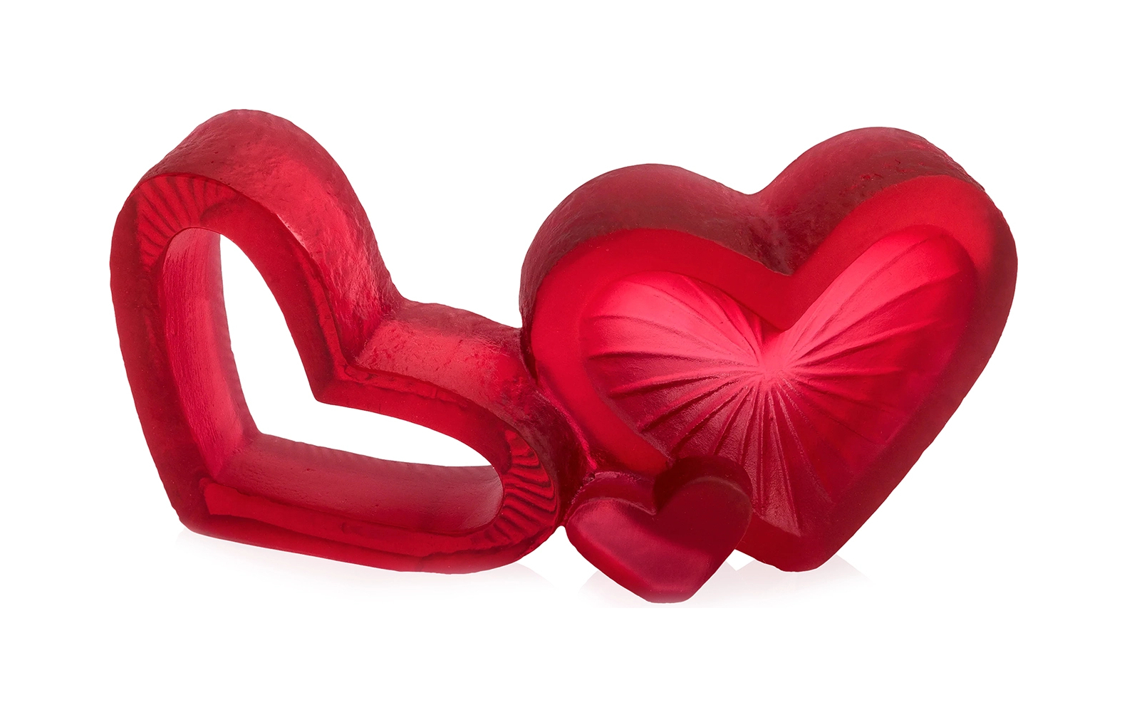 Скульптура VALENTINE HEART 12.3 см хрусталь красная
