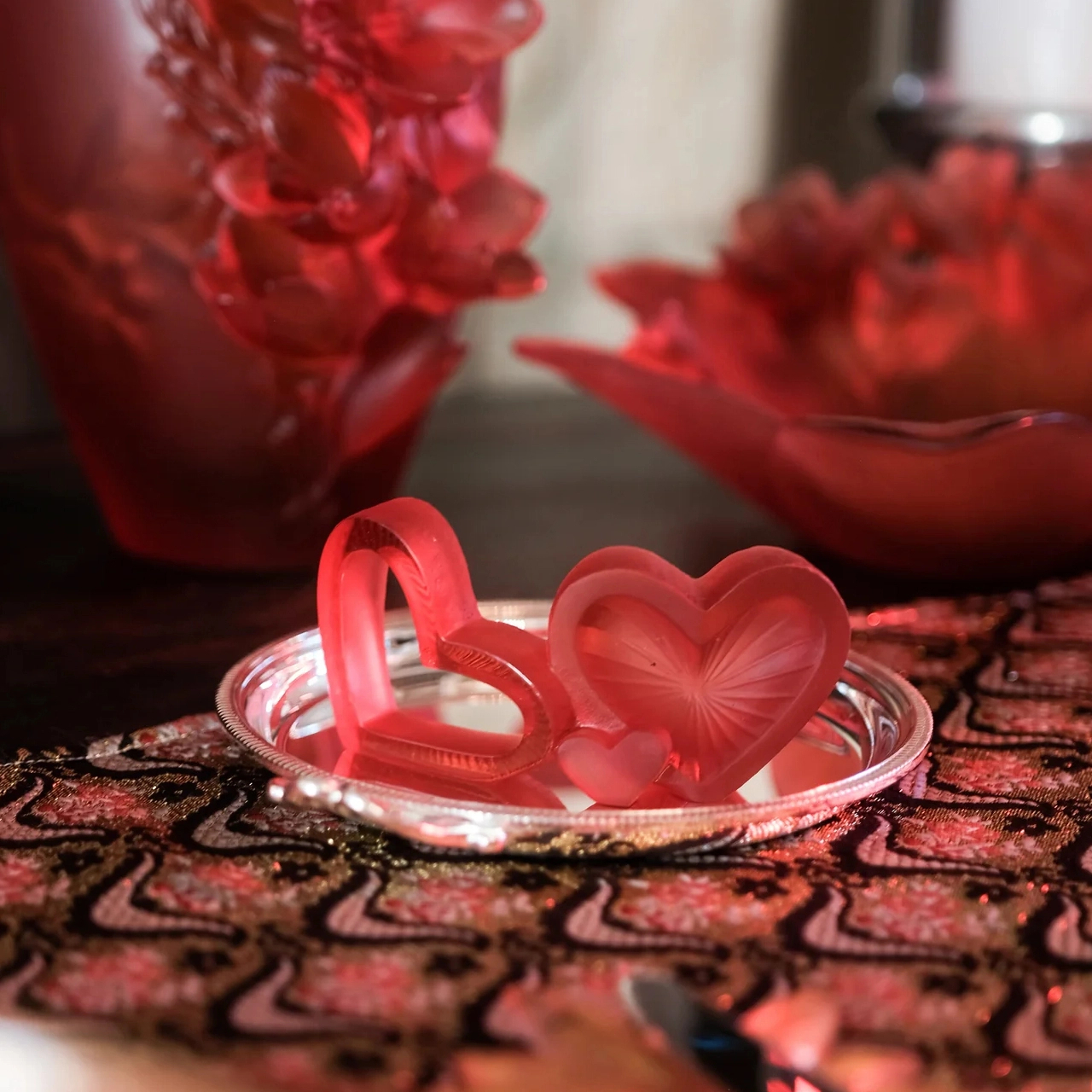 Скульптура VALENTINE HEART 12.3 см хрусталь красная – 2