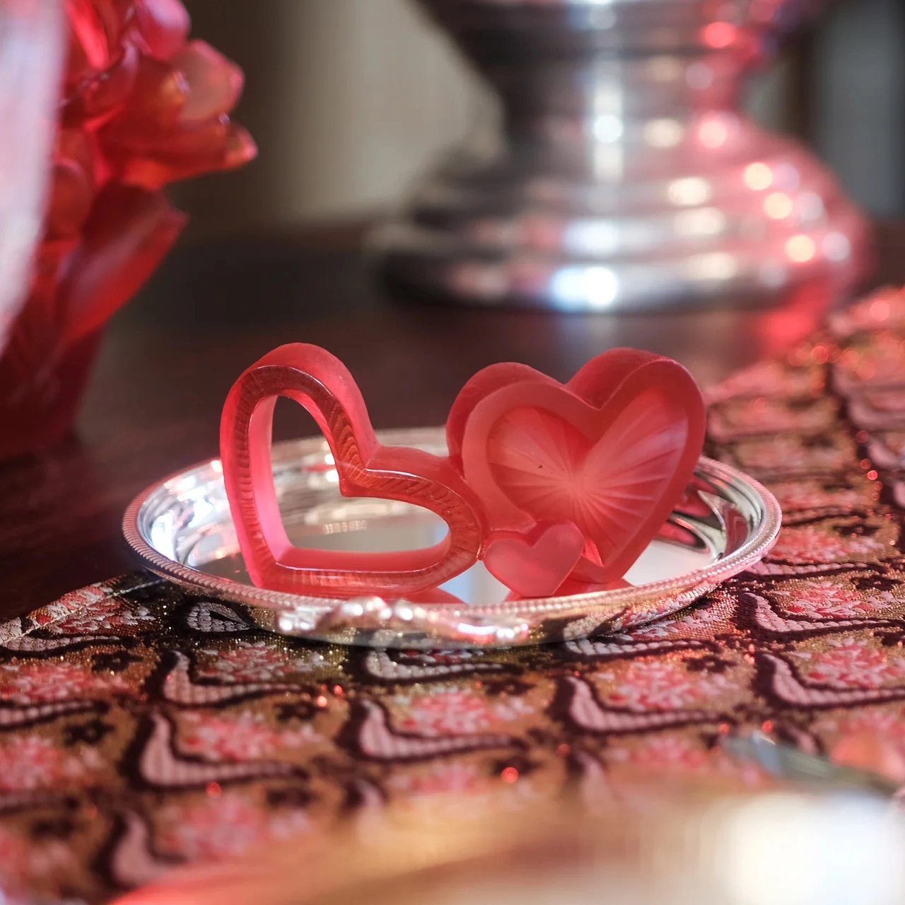 Скульптура VALENTINE HEART 12.3 см хрусталь красная Daum 05743